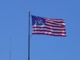 nice USA flag in CA.