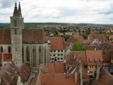 Rothenburg ob der Tauber. View from the Town Hall Tower