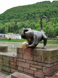 Heidelberg. Monkey in the Old Bridge