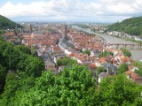 Heidelberg. The Neckar River seen from the Castle