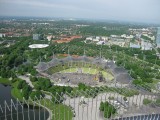 Munich. Olympiapark. View from the Olympic Tower
