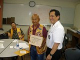 District Goverbor Chris Tamura visits