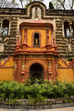 Groto in the gardens of Royal palace of Alcazar Seville Andelusia Spain