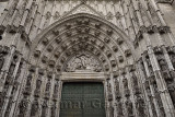 Main door of the Assumption of Saint Mary of the See cathedral Seville Spain