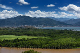 View of Puerto Vallarta over the Ameca River with Sierra Madre Mountains