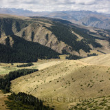 Snow capped Tien Shan mountain range from Assy Turgen plateau observatory