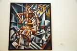 Lyubov Popova - Sitting figure of a man (1913) - 9689