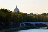 St Peter and Tiber river viewed from Sisto bridge - 4146