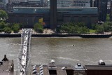 Tate Modern and Millenium Bridge seen from St Paul Cathedral - 2293