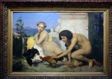 Jean-Léon Gérôme - Jeunes Grecs faisant battre des coqs (Un combat de coqs), 1846 - Musée d'Orsay - 2104