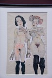 Egon Schiele - Two naked girls with black stockings (1910) - Leopold Museum, Vienna - 4828