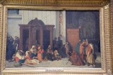 Ernest Hillemacher - Un confessionnal de l'église St Pierre à Rome, dimanche de Pâques (1847) - Musée d'Orsay - 3575