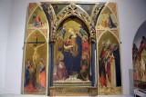 Lorenzo Monaco - Virgin of Humility, Two Angels, Sts Peter, John the Baptist, Stephen ,1385 - Accademia Gallery, Florence - 7193