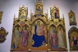 Lorenzo Monaco - Enthroned Madonna and Child with Angels and Saints (1410) - Accademia Gallery, Florence - 7223