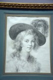 Portrait au chapeau de paille orné d'une plume (1783) -  5069