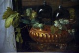 Jan Davidsz De Heem - Fruits et riche vaisselle sur une table (1640), dtail - 8802