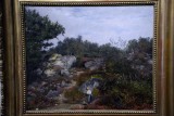 Constant Dutilleux - Femme ramassant du bois en forêt de Fontainebleau - Auberge Ganne - Barbizon - 7804