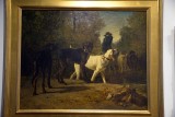 Constant Troyon - Garde chasse conduisant ses chiens en forêt - Auberge Ganne - Barbizon - 7811