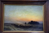 Ferdinand Chaigneau - Troupeau dans la poussire - Auberge Ganne - Barbizon - 7816