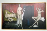 Bernard Buffet - Intrieurs, Femmes  leur toilette (Trois femmes), 1953 - LaM Lille Mtropole muse dArt moderne - 7681