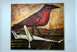 Bernard Buffet - Les oiseaux, Loiseau rouge, 1959 - 7740