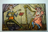 Bernard Buffet - Les clowns musiciens, La harpiste, 1991 - Collection Danielle Buffet - 7793