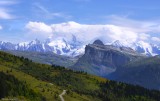 MORZINE.Dents et pointes sont caches dans les nuages...