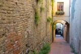 San Gimignano .A street of the old fortress