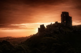 Corfe Castle at Sunrise