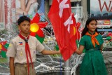 Boy / Girl Scouts with Katipunan flag