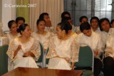 St. Paul University Manila Chorale in a relaxed mood