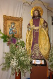 St. Joseph stands by the entrance ...