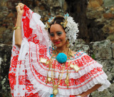Old Panama City Nov 16, 2013 Tamborito Dancer