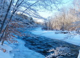 Snowshoeing along the Beaver River near Clarksburg - Jan 14, 2015