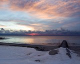 Lk Michigan Winter Sunrise