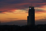 sunset from the kitchen window, Warsaw