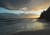 sunrise at Orzechowo Morskie, the Baltic Sea coastline