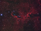 Elephant Trunk Nebula in IC 1396 HaRGB
