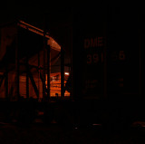 Hoppers and Engine, Night, Willard, Ohio