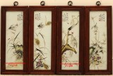 113 Li Mingliang porcelain plates, 李明亮昆虫瓷板画