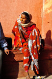 Woman In Red Outside Red Fort