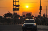 Sunset on the Highway