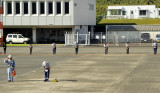 The WHOLE Ground Crew Bowing Goodbye