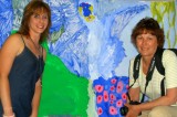 Mommy & Grandmama at Art Xhibition