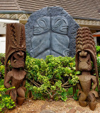 Tikis at the Polynesian Cultural Centre