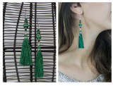 25.  Green silk tassel earring.jpg