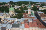 Lviv: view from top of clock tower