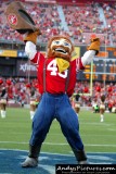 San Francisco 49ers mascot Sourdough Sam