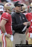 San Francisco 49ers head coach Jim Harbaugh with QB Colt McCoy