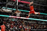 Chicago Bulls dunk team performs at halftime